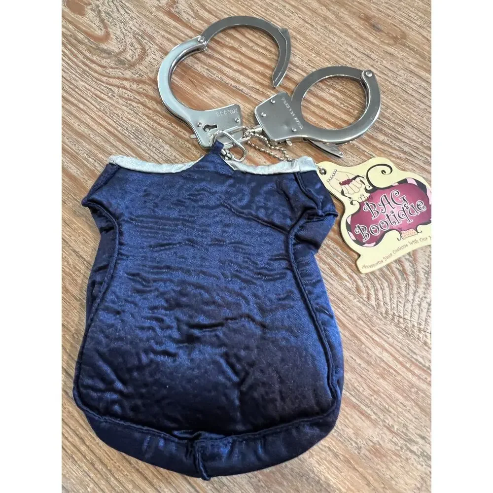 Halloween Costume Accessory Police Officer Badge Purse Handcuffs